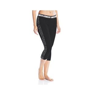 Under Armour Graphic Capri Workout Leggings Small Black